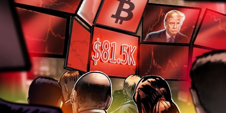 Bitcoin falls to $81.5K as US stock futures sell-off in advance of Trump’s ‘Liberation Day’ tariffs