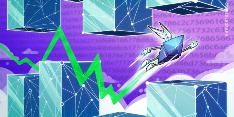 Ethereum bounces back as market dominance recovers from all-time low