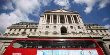 London up as March borrowing higher than expected