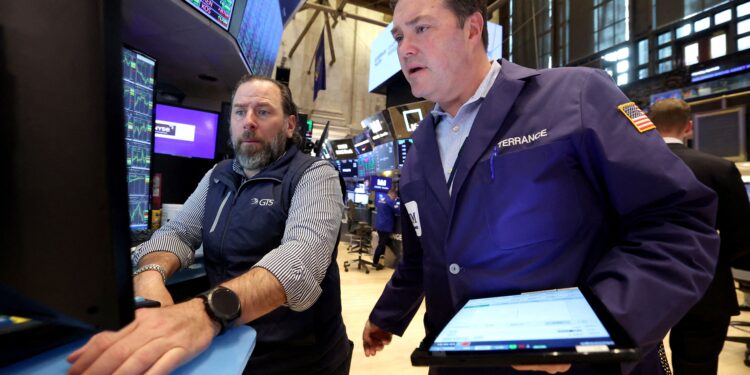 Equities climb in choppy trade as earnings, data, tariffs gauged