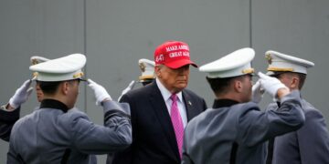 At West Point, Trump rips DEI policies in rally-style speech