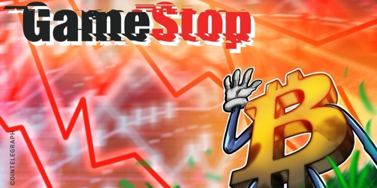 GameStop Shares down 20% on $500M upsizing, signaling Bitcoin Investments