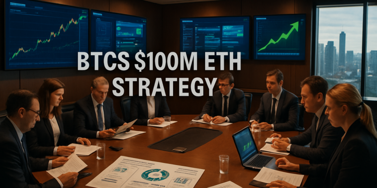 BTCS Plans $100M Ethereum Acquisition Using Hybrid DeFi Strategy