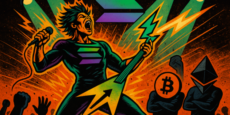 Solana Outpaces Bitcoin and Ethereum This Week